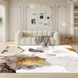 1500mm x 2400mm Art Deco Area Rug with Abstract Pattern Decorative Carpet - thumbnail 1