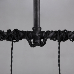 Industrial 6-Light Plumbing Pipe Hanging Pendant Light for Kitchen Island - thumbnail 6