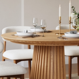 "Dining Set 47""–79"" Extendable Solid Wood Dining Table with 4 Chairs" - thumbnail 8