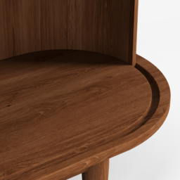 1830mm Ash Wood Fluted TV Stand Mid Century Modern Media Console with Storage in Walnut - thumbnail 7