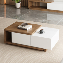 Living Room Cabinet Set 2550 mm Extendable TV Stand & 1750 mm Retracted Coffee Table Set - thumbnail 9