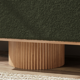 Teddy Fabric Fluffy Faux Fur Flip Top Wood Storage Entryway Bench - thumbnail 5