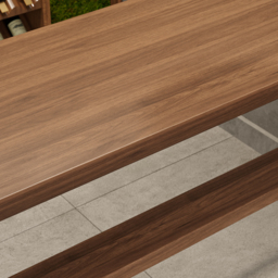 "51"" Industrial Rectangular Bar Table Natural Industrial Pub Table" - thumbnail 5