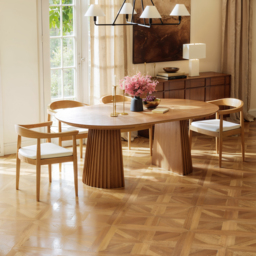 1200mm–2000mm Solid Wood Extendable Dining Table with 6 Chairs - thumbnail 2