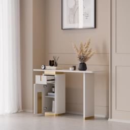 1220mm Modern Sintered Stone Console Table with Storage Entryway Table - thumbnail 7