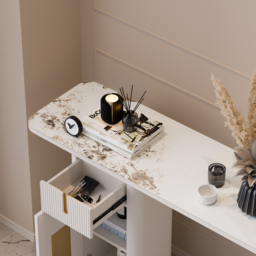 1220mm Modern Sintered Stone Console Table with Storage Entryway Table - thumbnail 9