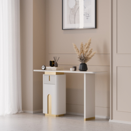 1220mm Modern Sintered Stone Console Table with Storage Entryway Table - thumbnail 6