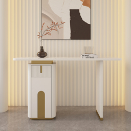 1220mm Modern Sintered Stone Console Table with Storage Entryway Table - thumbnail 4