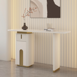 1220mm Modern Sintered Stone Console Table with Storage Entryway Table - thumbnail 2