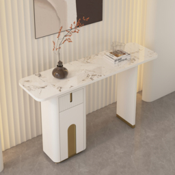 1220mm Modern Sintered Stone Console Table with Storage Entryway Table - thumbnail 3