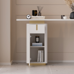 1220mm Modern Sintered Stone Console Table with Storage Entryway Table - thumbnail 8