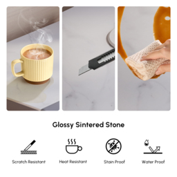 Humply Floating Smart Bedside Table 1 Drawer Bedside Table in White - thumbnail 9