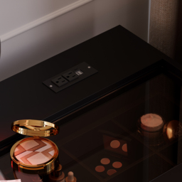 Modern Black Dressing Table with Chair with Lighted Vanity Mirror & Charging Station & Jewellery Storage Dressing Table - thumbnail 8