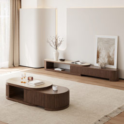 Velar 180 - 290 cm Extendable Sintered Stone Top TV Stand with 3 Drawers - thumbnail 6
