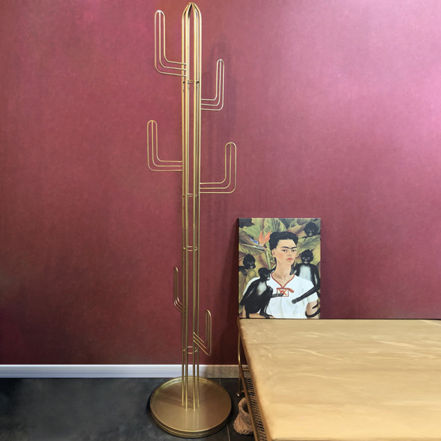 1800mm Clothing Stand Bedroom Hallway Coat Stand Freestanding Cactus Hall  Tree in Gold by Homary | uFurnish.com