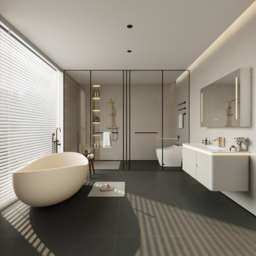 Bathroom Vanity Set 1200mm Modern Warm White LED Floating Bathroom Vanity with Sink - thumbnail 3