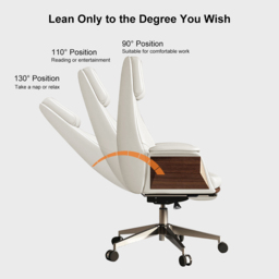 Modern Walnut Standing Computer Desk & Upholstered Swivel Task Chair Set (1500mm ) - thumbnail 9