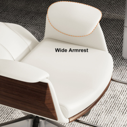 Modern Walnut Standing Computer Desk & Upholstered Swivel Task Chair Set (1500mm ) - thumbnail 8