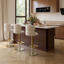 Modern 180 cm Matte Sintered Stone Kitchen Island with Storage, Walnut - thumbnail 2
