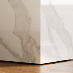 White Sintered Stone Plinth Pedestal Plant Stand & Side Table - thumbnail 7
