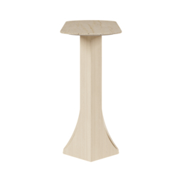 1000mm Oval Travertine Stone Console Table Modern Entryway Table with Abstract Base - thumbnail 4