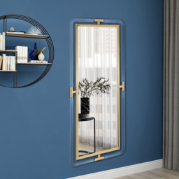 1200mm Modern Gold Full Length Large Long Wall Mirror Decor Acrylic & Metal Frame - thumbnail 4