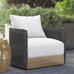Costra Outdoor Aluminium & Rope Weave Swivel Lounge Chair in Black - thumbnail 9