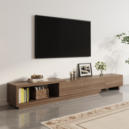 Living Room Cabinet Set 2550 mm Extendable TV Stand & 1750 mm Retracted Coffee Table Set - thumbnail 4