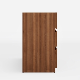 Aura 150 cm Walnut and Sintered Stone 6-Drawer Lighted Dresser - thumbnail 9