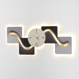 1000mm Horizontal Silent Wall Clock Light Modern Geometric Decor Art Living Room - thumbnail 9
