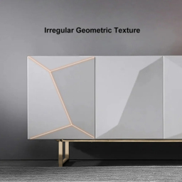 1800mm Modern White Buffet Sideboard wtih Gold Legs Kitchen Cabinet  Adjustable Shelves - thumbnail 4