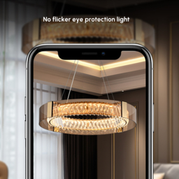 60 cm Crystal Dimmable Ceiling Lights 3 Modes LED Crystal Chandelier with Remote Control - thumbnail 9
