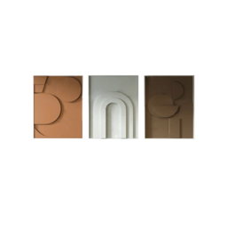 3 Pieces Geometric Abstract Wall Art Decor Set Modern Canvas Print Living Room - thumbnail 9
