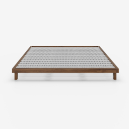 Walnut Queen Platform Wood Bed Frame - thumbnail 6