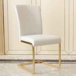 1600mm-2000mm Oval Extendable White Dining Table & 6 White PU Leather Dining Chairs - thumbnail 5