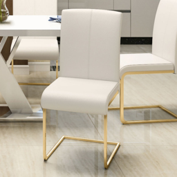 1600mm-2000mm Oval Extendable White Dining Table & 6 White PU Leather Dining Chairs - thumbnail 6
