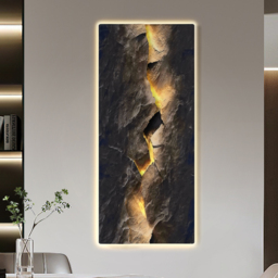 Extra-Large Modern LED Wall Art with Backlit Light Home Decor — USB Powered