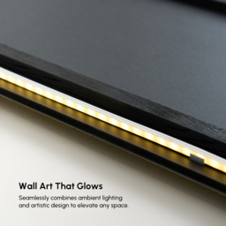 Extra-Large Modern LED Wall Art with Backlit Light Home Decor — USB Powered - thumbnail 6