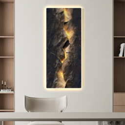 Extra-Large Modern LED Wall Art with Backlit Light Home Decor — USB Powered - thumbnail 2