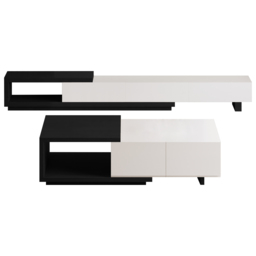 Living Room Cabinet Set 2550 mm Extendable TV Stand & 1750 mm Retracted Coffee Table Set - thumbnail 9