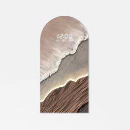 Modern LED Wall Clock with Textured Art – A Contemporary Blend of Function and Design - thumbnail 7