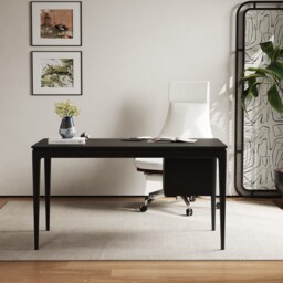 Mid-century Style Black Ash Wood Writing Desk Home Office Desk with 3 Drawers Office Furniture (1400mm) - thumbnail 4