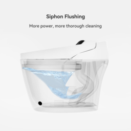 Modern Automatic Toilet One-Piece Elongated Smart Toilet & Bidet with Seat Floor Outlet 1000mm Floating Bathroom Vanity Set - thumbnail 8