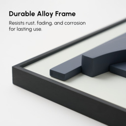 3-Piece 3D Textured Abstract Wall Art Set with Alloy Frames 70cm Tall - thumbnail 4