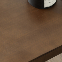 Oak Wood C-Style End Table Decorative Cocktail Table with Magazine Rack Organiser C Side Table in Walnut - thumbnail 6