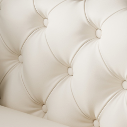 Wovent 2820mm Faux Leather Tufted 3 Seater Sofa Living Room - thumbnail 9