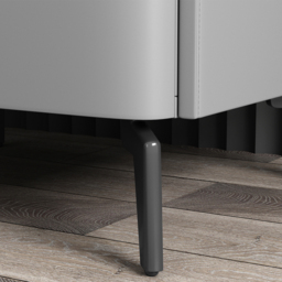 Sintered Stone Top 2-Drawer Leather Bedside Table - thumbnail 7