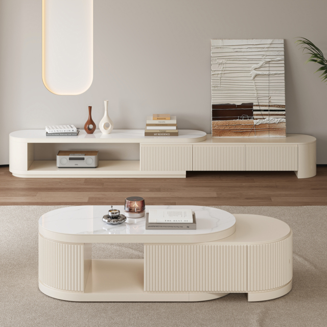 Velar 1803 mm Extendable TV Stand & Coffee Table Set - image 1