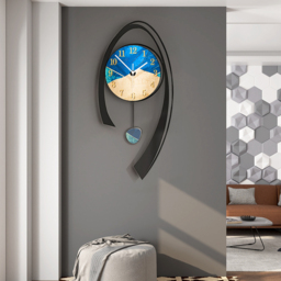 630mm Multi-Color Modern Acrylic Wall Clock Decor Home Hanging Art Living Room Bedroom - thumbnail 4
