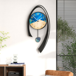 630mm Multi-Color Modern Acrylic Wall Clock Decor Home Hanging Art Living Room Bedroom - thumbnail 3